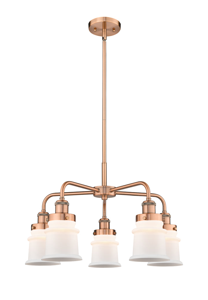 Innovations Lighting Canton Chandelier Chandeliers Innovations Lighting Antique Copper Matte White ; Glass Type: Frosted 