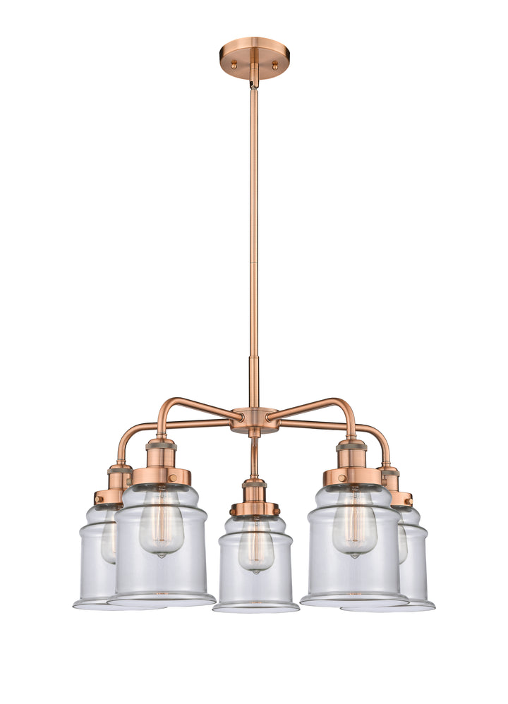 Innovations Lighting Canton 6" Chandelier Chandeliers Innovations Lighting Antique Copper Clear ; Glass Type: Clear 