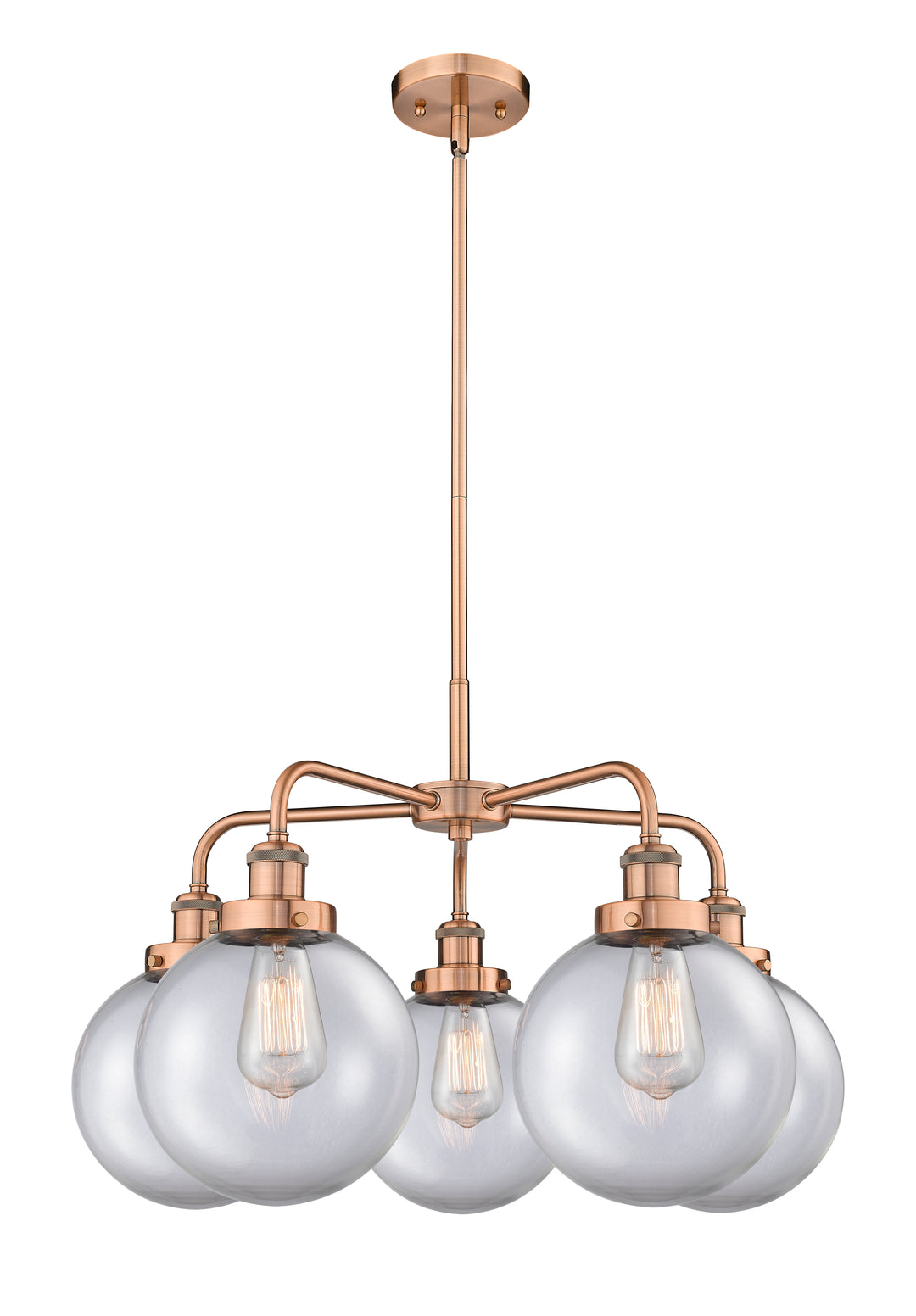 Innovations Lighting Whitney 8" Chandelier - Antique Copper