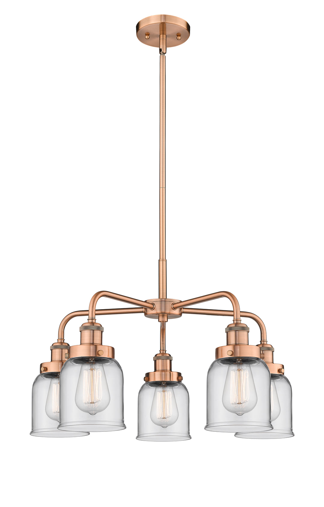 Innovations Lighting Edison Chandelier - Antique Copper Chandeliers Innovations Lighting Clear ; Glass Type: Clear  