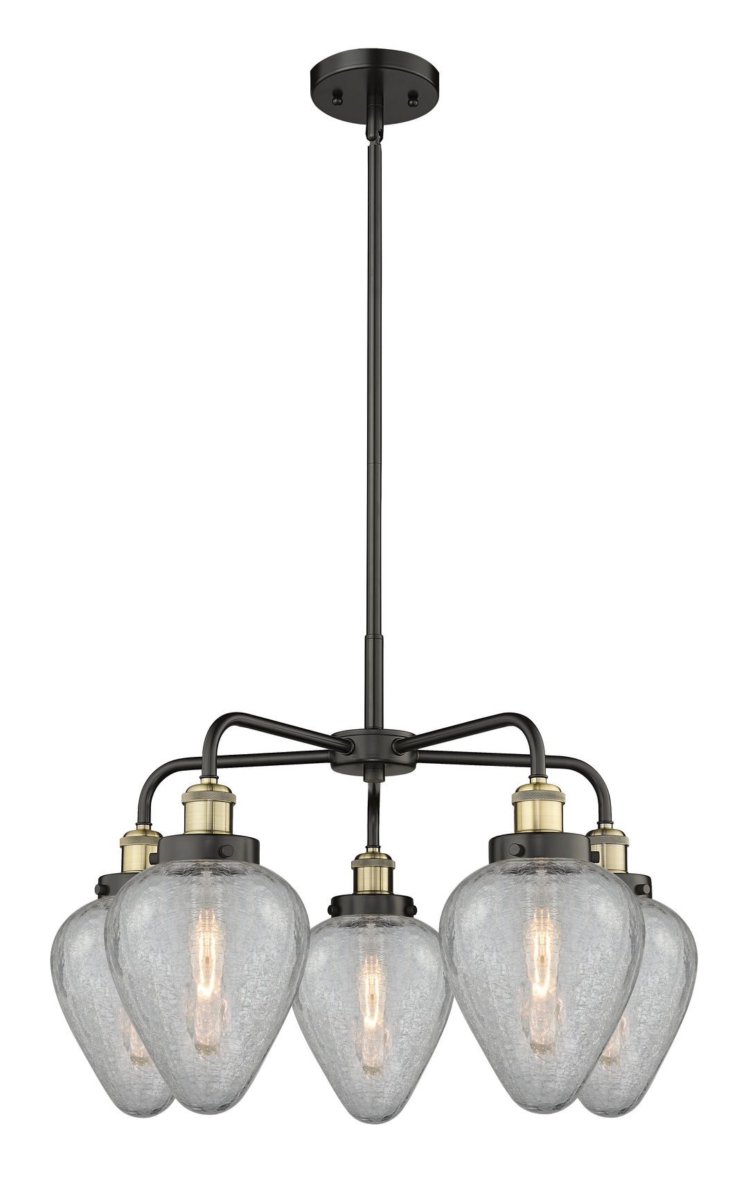 Innovations Lighting Geneseo 6" Chandelier - Black Antique Brass