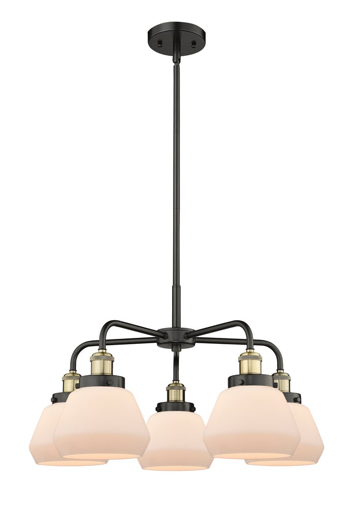 Innovations Lighting Fulton Chandelier - Black Antique Brass