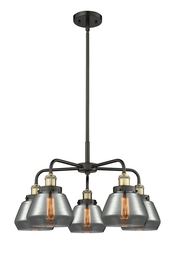 Innovations Lighting Fulton Chandelier - Black Antique Brass