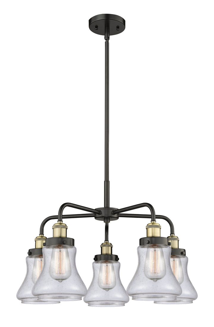 Innovations Lighting Bellmont 6" Chandelier Chandeliers Innovations Lighting Black Antique Brass Seedy ; Glass Type: Seeded 