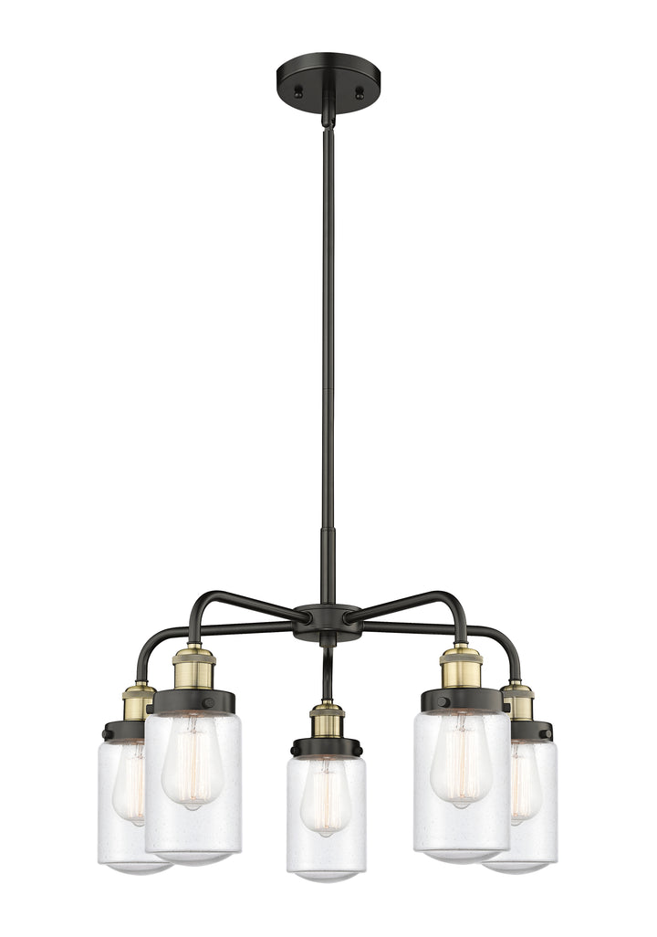 Innovations Lighting Dover Chandelier - Black Antique Brass Chandeliers Innovations Lighting Seedy ; Glass Type: Seeded  