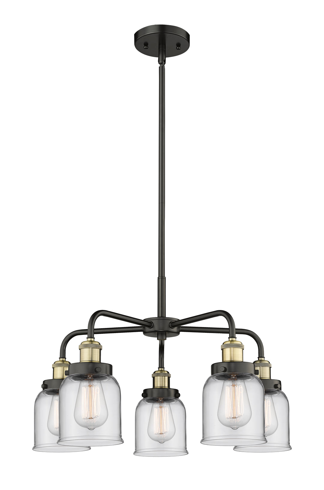 Innovations Lighting Edison Chandelier - Black Antique Brass