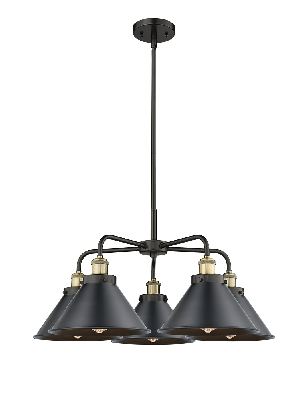 Innovations Lighting Briarcliff 10" Chandelier Chandeliers Innovations Lighting Black Antique Brass  