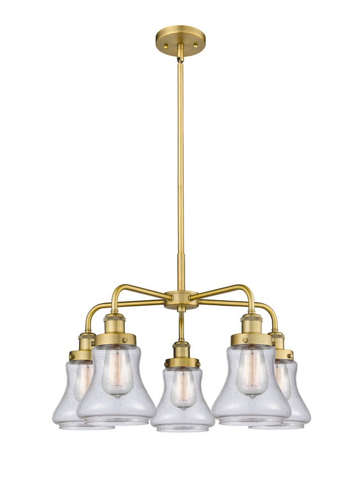 Innovations Lighting Bellmont 6" Chandelier Chandeliers Innovations Lighting Brushed Brass Seedy ; Glass Type: Seeded 