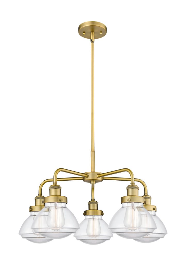 Innovations Lighting Olean Chandelier - Brushed Brass Chandeliers Innovations Lighting Clear ; Glass Type: Clear  