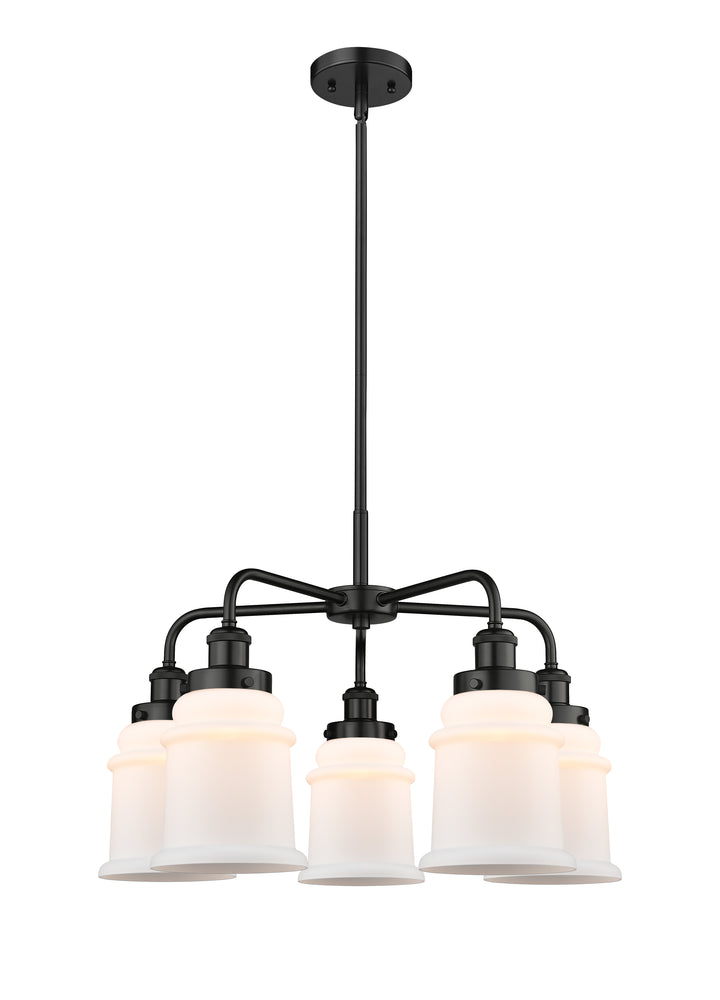 Innovations Lighting Canton 6" Chandelier Chandeliers Innovations Lighting Matte Black Matte White ; Glass Type: Frosted 