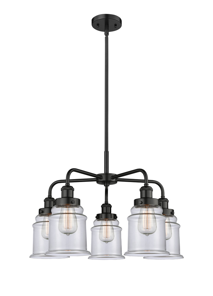 Innovations Lighting Canton 6" Chandelier Chandeliers Innovations Lighting Matte Black Clear ; Glass Type: Clear 