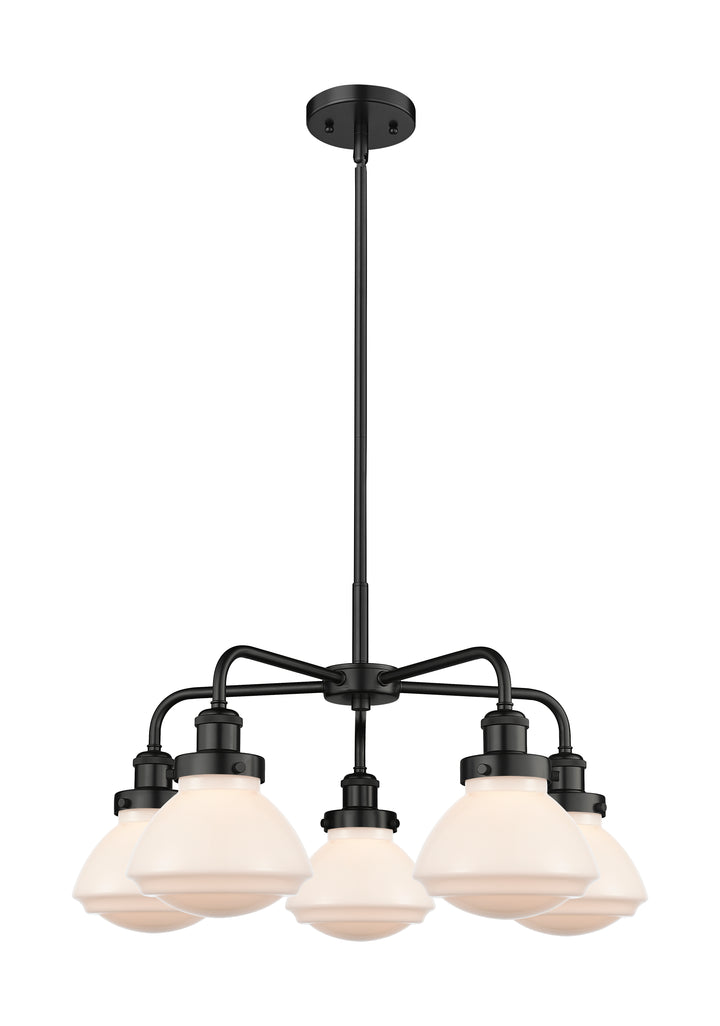 Innovations Lighting Olean Chandelier - Matte Black Chandeliers Innovations Lighting Matte White ; Glass Type: Frosted  