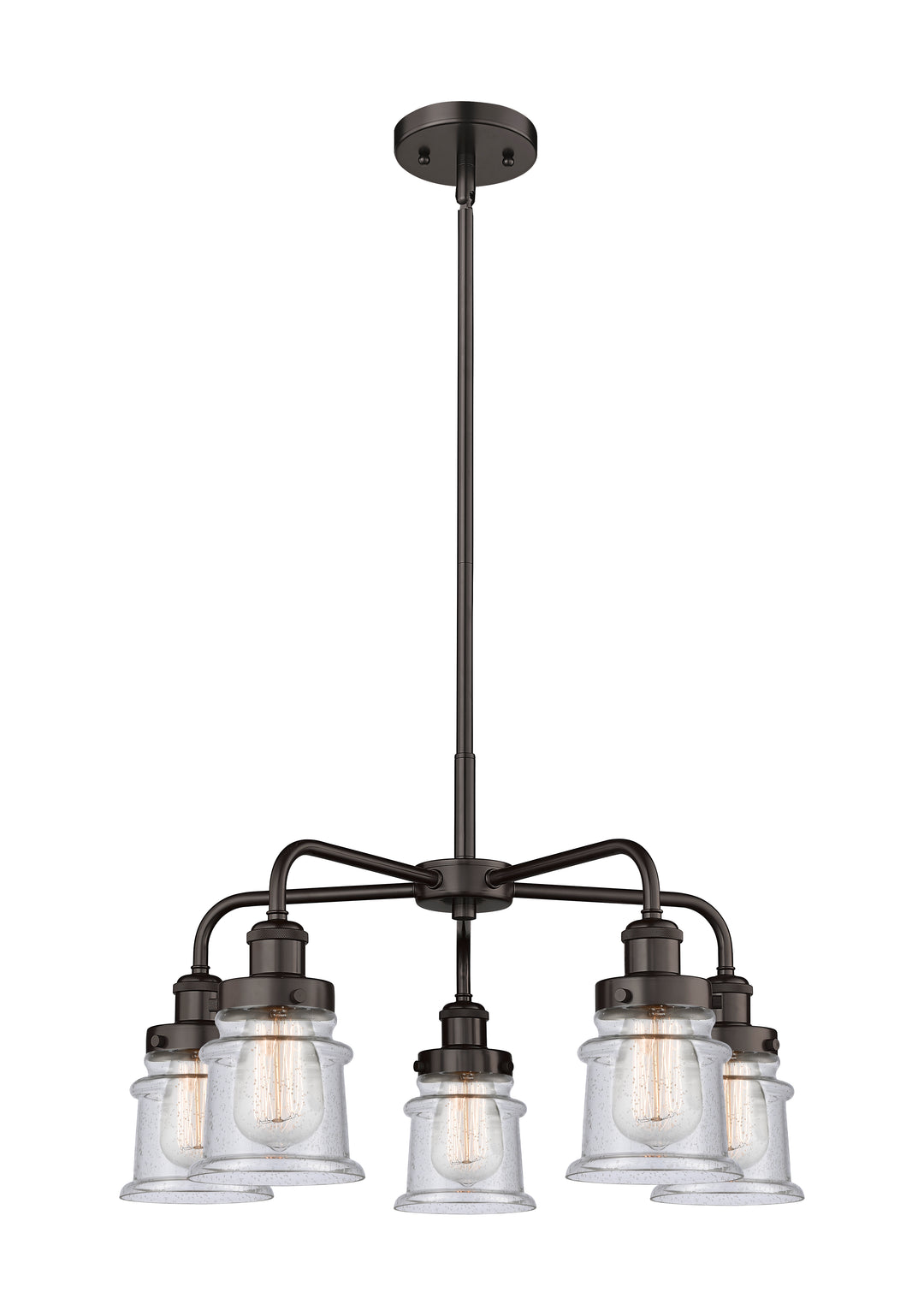 Innovations Lighting Canton Chandelier Chandeliers Innovations Lighting Oil Rubbed Bronze Seedy ; Glass Type: Seeded 