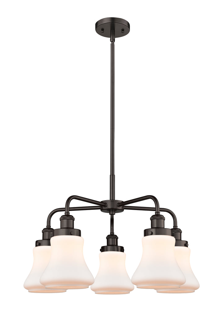 Innovations Lighting Bellmont 6" Chandelier Chandeliers Innovations Lighting Oil Rubbed Bronze Matte White ; Glass Type: Frosted 