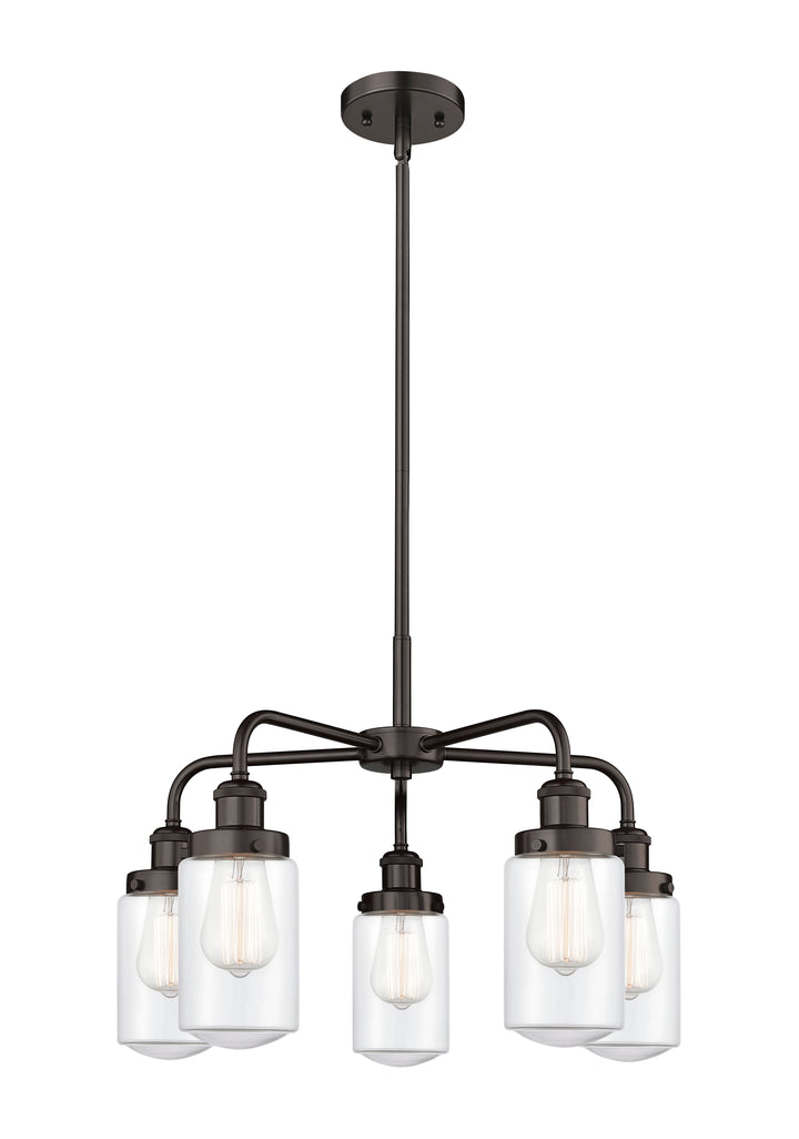 Innovations Lighting Dover Chandelier - Oil Rubbed Bronze Chandeliers Innovations Lighting Clear ; Glass Type: Clear  