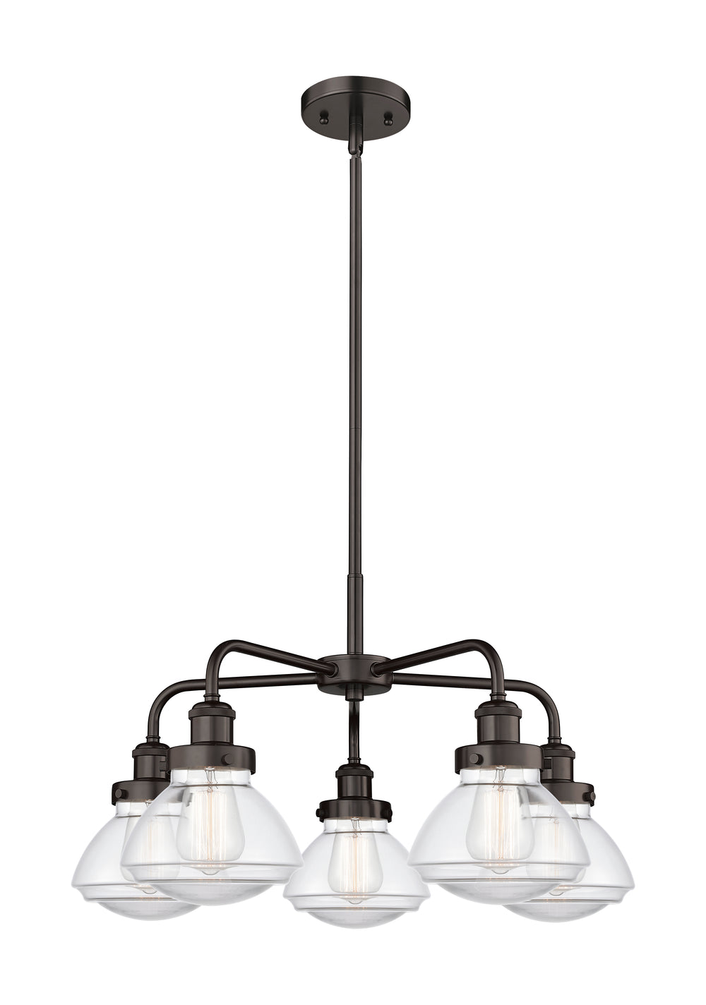 Innovations Lighting Olean Chandelier - Oil Rubbed Bronze Chandeliers Innovations Lighting Clear ; Glass Type: Clear  