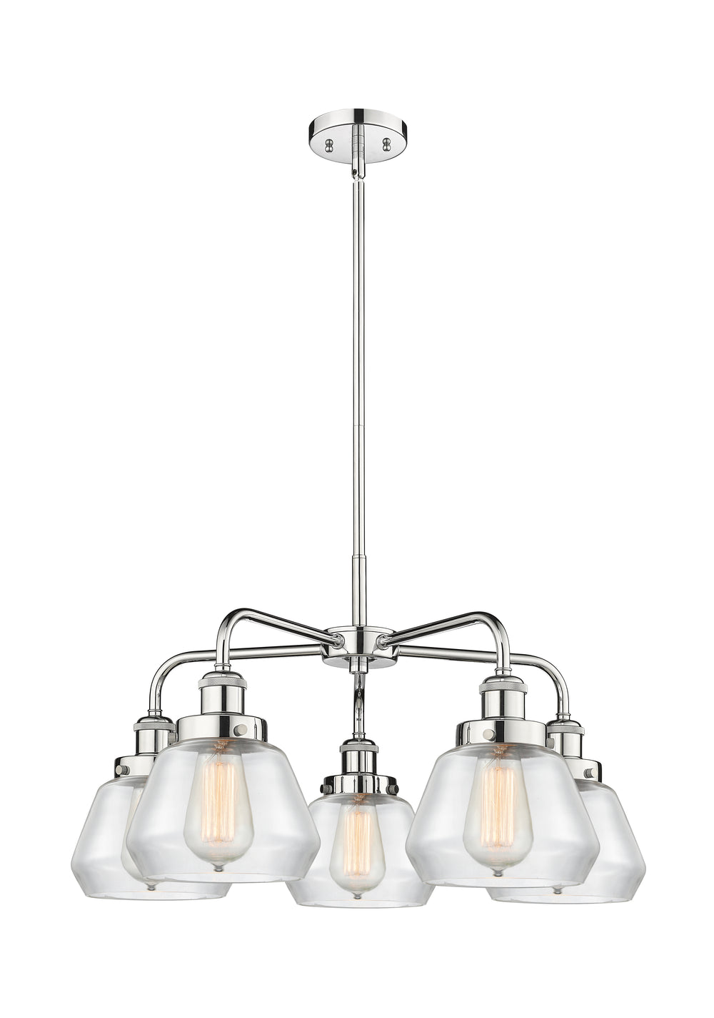 Innovations Lighting Fulton Chandelier - Polished Chrome Chandeliers Innovations Lighting Clear ; Glass Type: Clear  