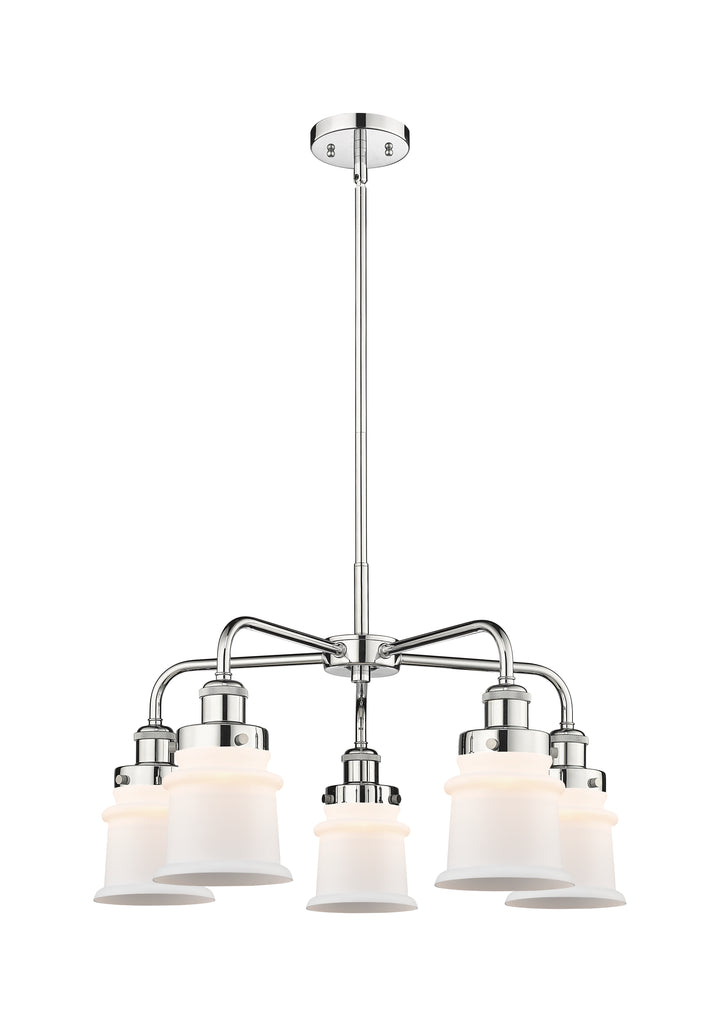 Innovations Lighting Canton Chandelier Chandeliers Innovations Lighting Polished Chrome Matte White ; Glass Type: Frosted 