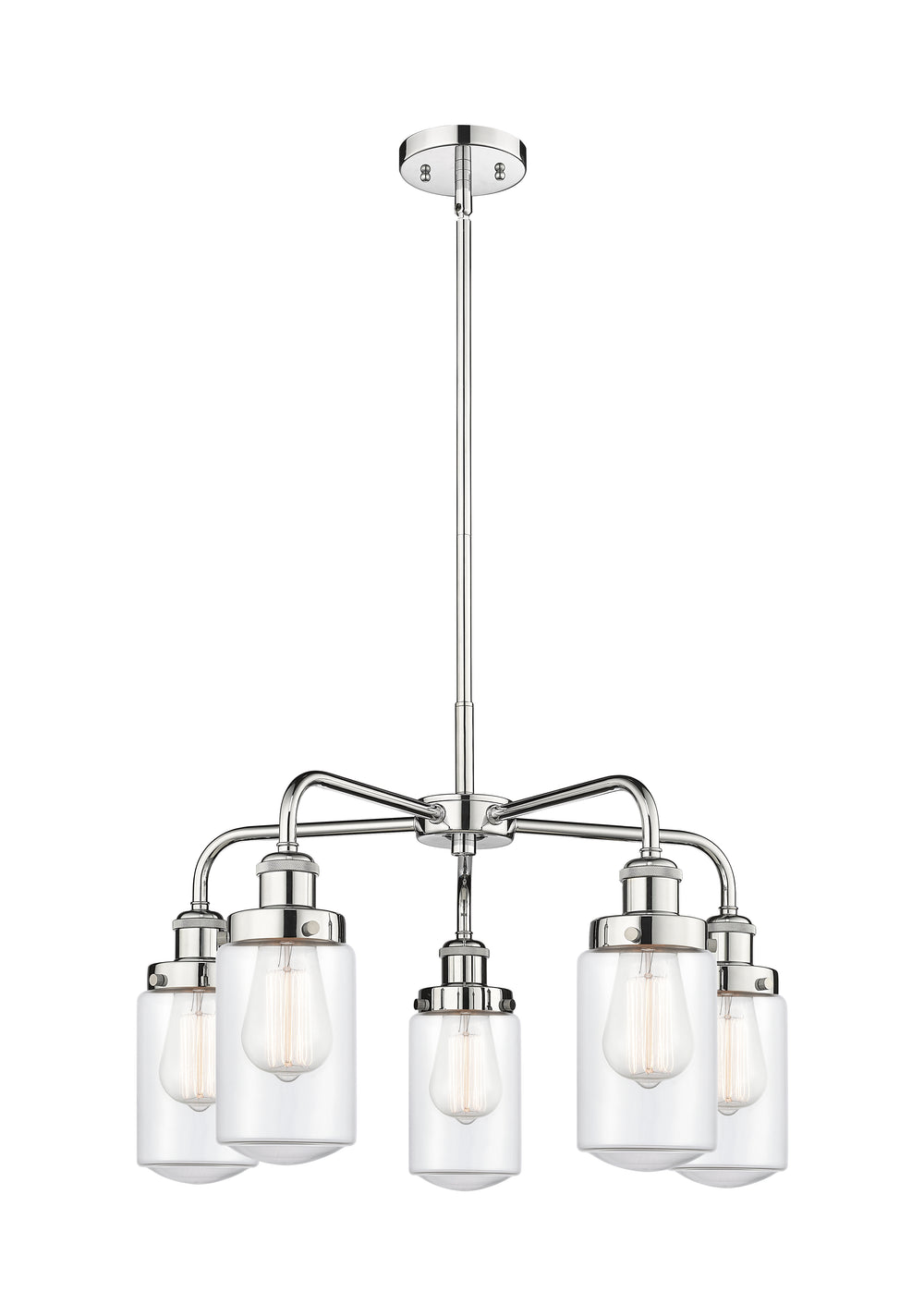 Innovations Lighting Dover Chandelier - Polished Chrome Chandeliers Innovations Lighting Clear ; Glass Type: Clear  