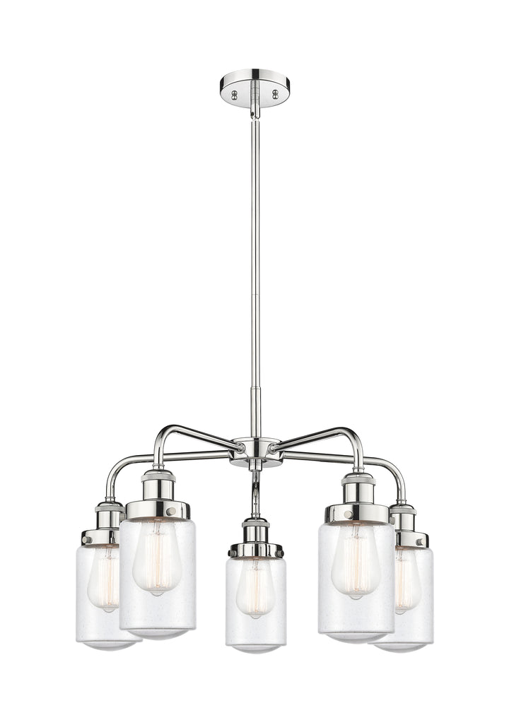 Innovations Lighting Dover Chandelier - Polished Chrome Chandeliers Innovations Lighting Seedy ; Glass Type: Seeded  