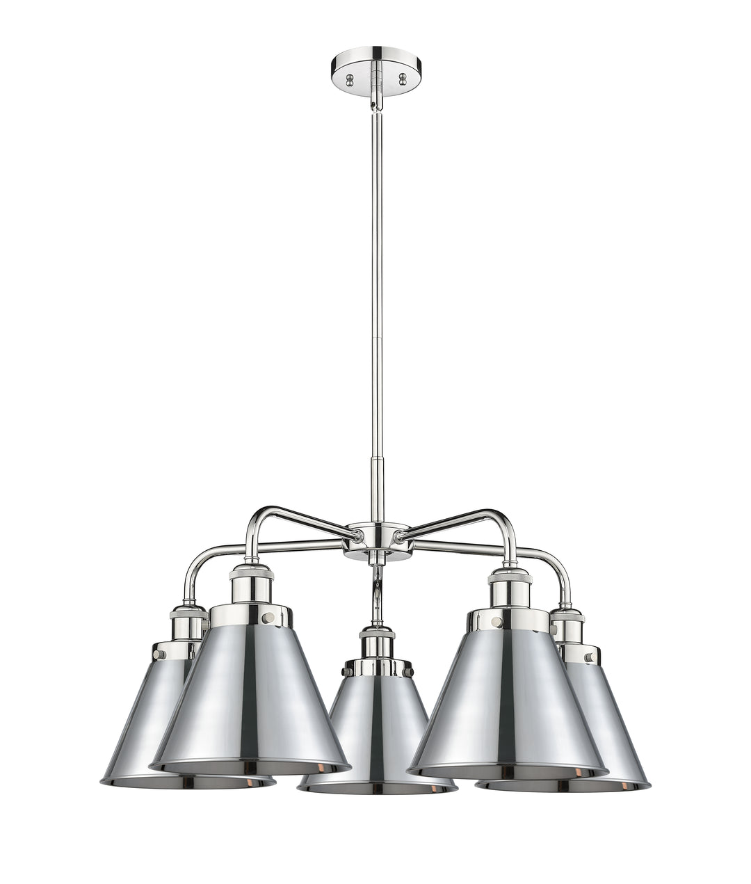 Innovations Lighting Appalachian 8" Chandelier Chandeliers Innovations Lighting Polished Chrome  