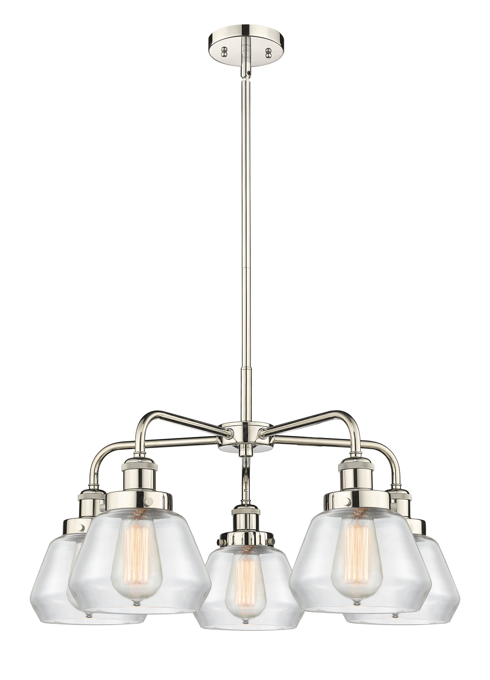 Innovations Lighting Fulton Chandelier - Polished Nickel