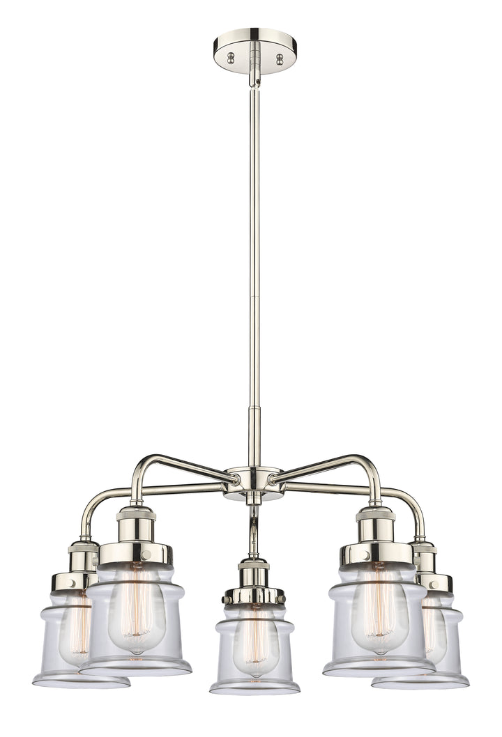 Innovations Lighting Canton Chandelier Chandeliers Innovations Lighting Polished Nickel Clear ; Glass Type: Clear 