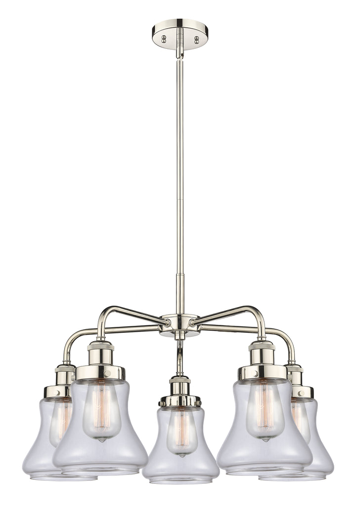 Innovations Lighting Bellmont 6" Chandelier Chandeliers Innovations Lighting Polished Nickel Clear ; Glass Type: Clear 