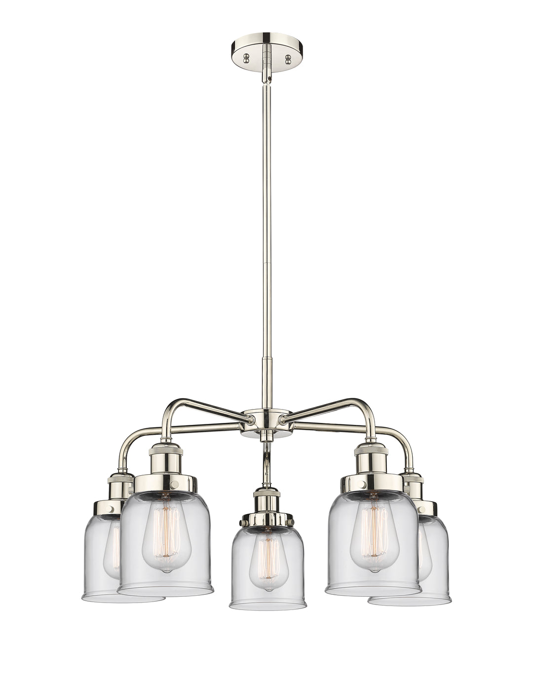 Innovations Lighting Edison Chandelier - Polished Nickel Chandeliers Innovations Lighting Clear ; Glass Type: Clear  