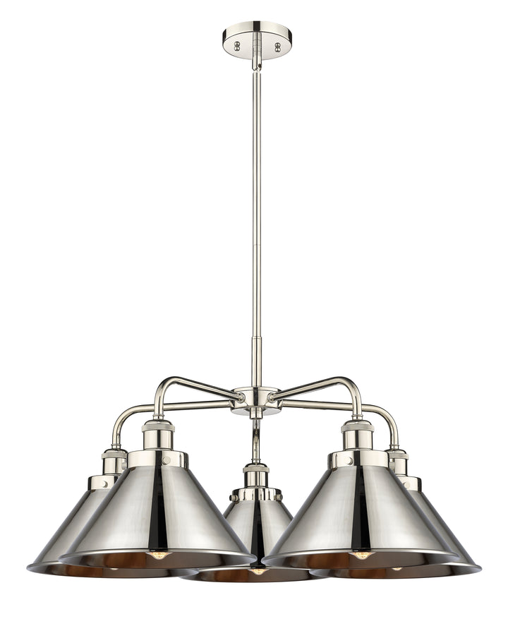 Innovations Lighting Briarcliff 10" Chandelier Chandeliers Innovations Lighting Polished Nickel  