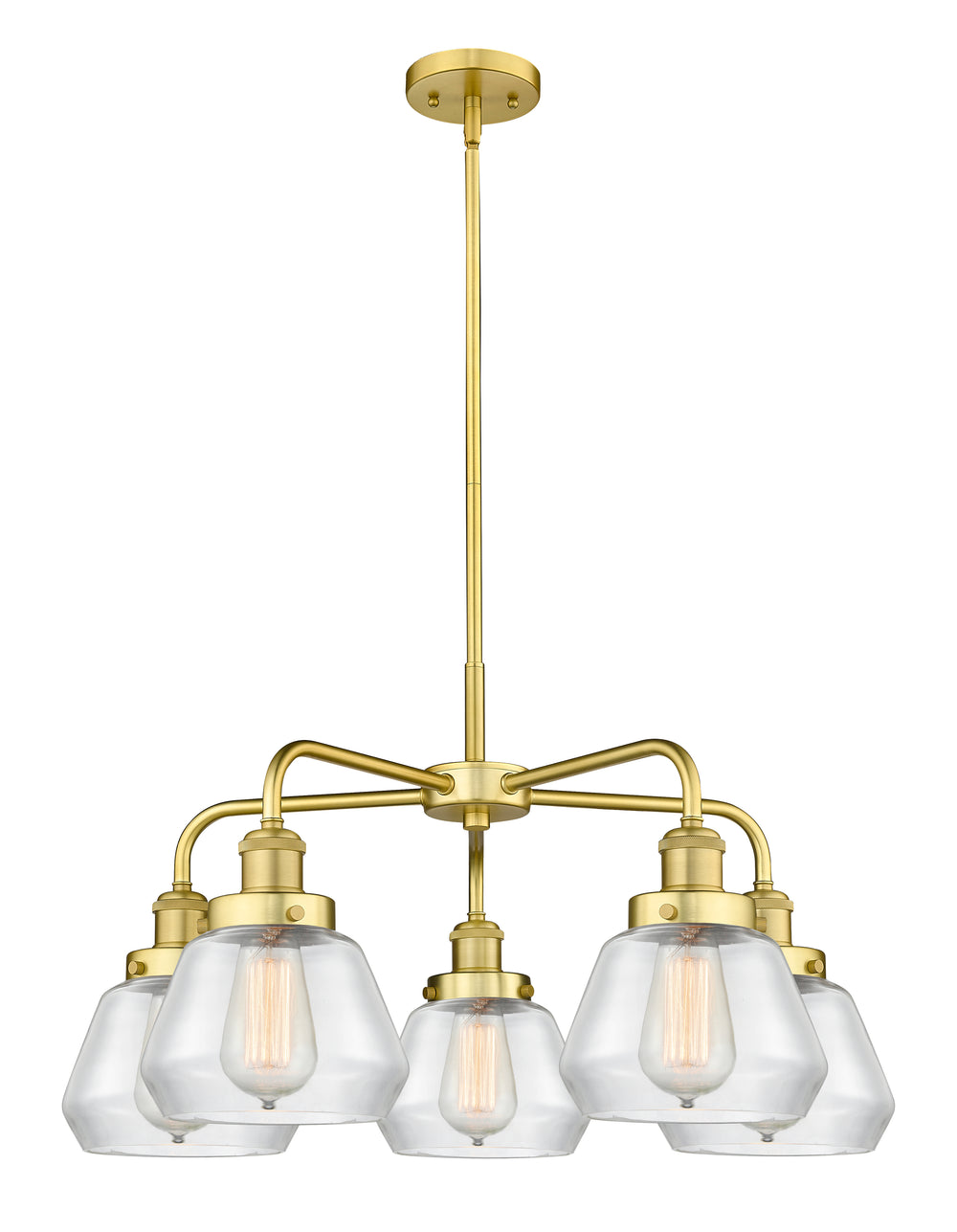 Innovations Lighting Fulton Chandelier - Satin Gold