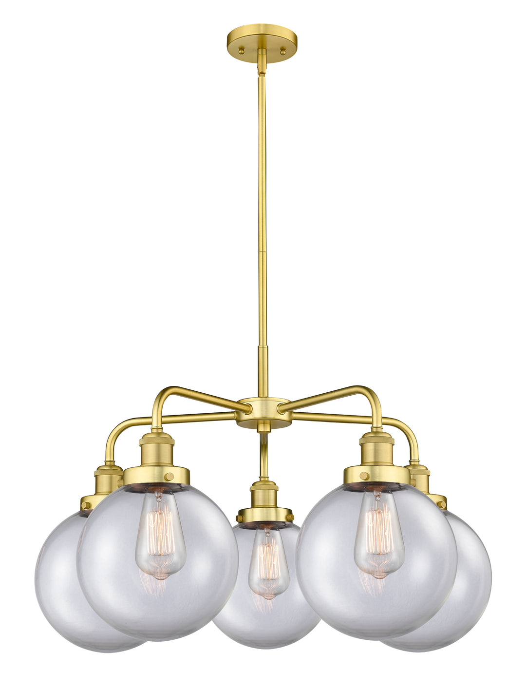 Innovations Lighting Whitney 8" Chandelier - Satin Gold