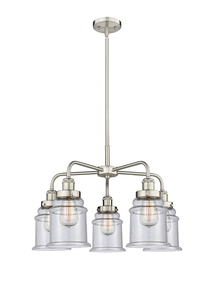 Innovations Lighting Canton 6" Chandelier Chandeliers Innovations Lighting Satin Nickel Seedy ; Glass Type: Seeded 