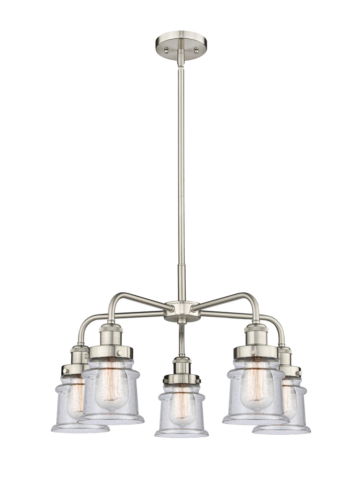 Innovations Lighting Canton Chandelier Chandeliers Innovations Lighting Satin Nickel Seedy ; Glass Type: Seeded 