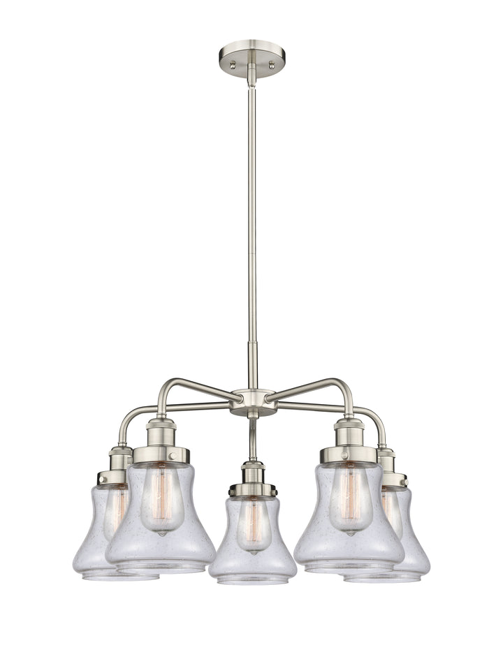 Innovations Lighting Bellmont 6" Chandelier Chandeliers Innovations Lighting Satin Nickel Seedy ; Glass Type: Seeded 