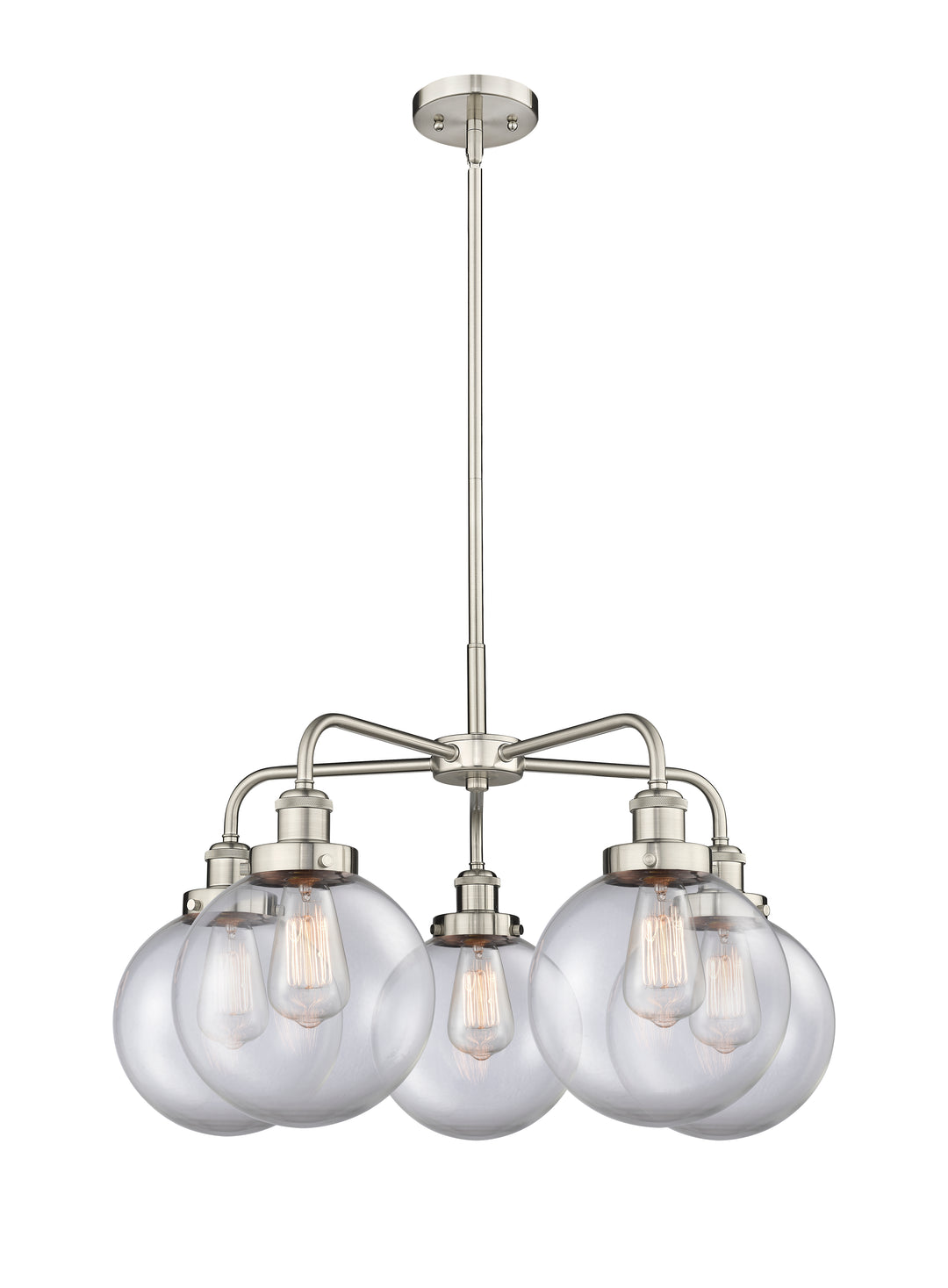 Innovations Lighting Whitney 8" Chandelier - Satin Nickel