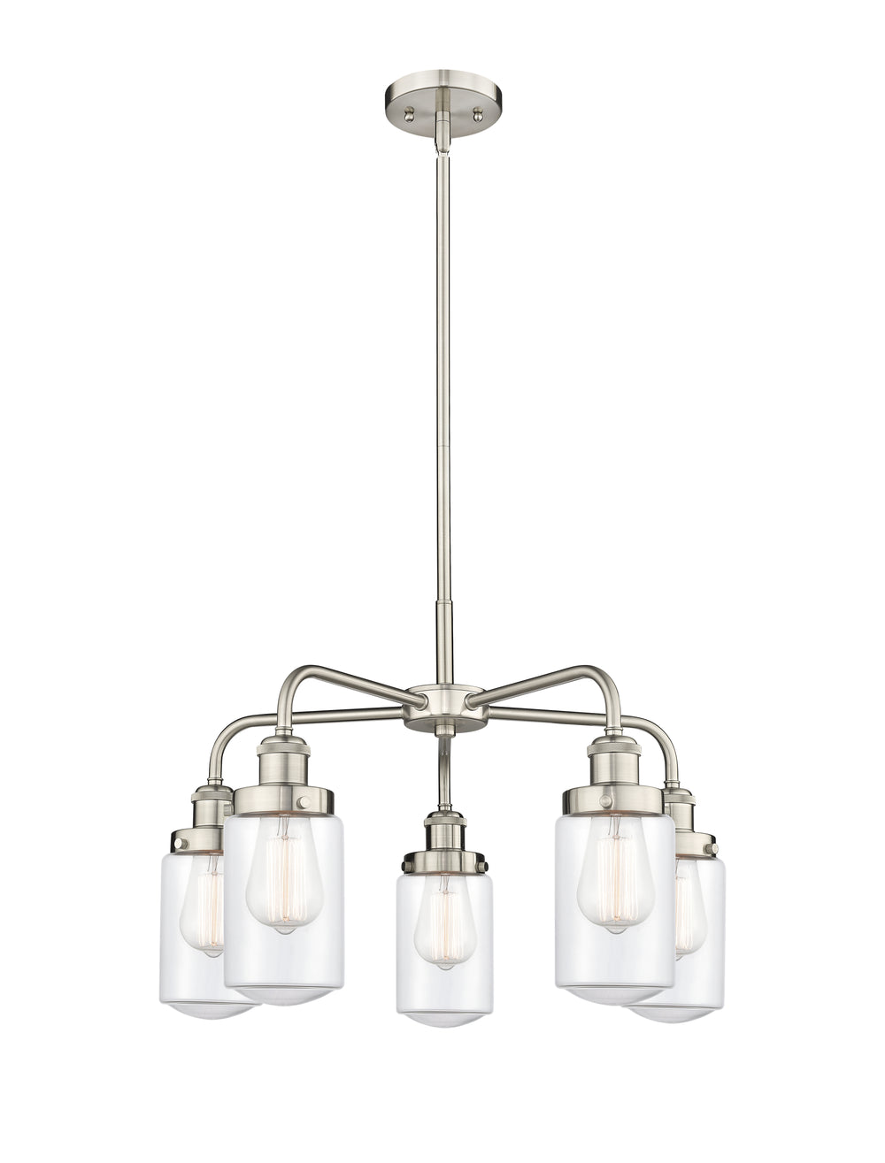 Innovations Lighting Dover Chandelier - Satin Nickel