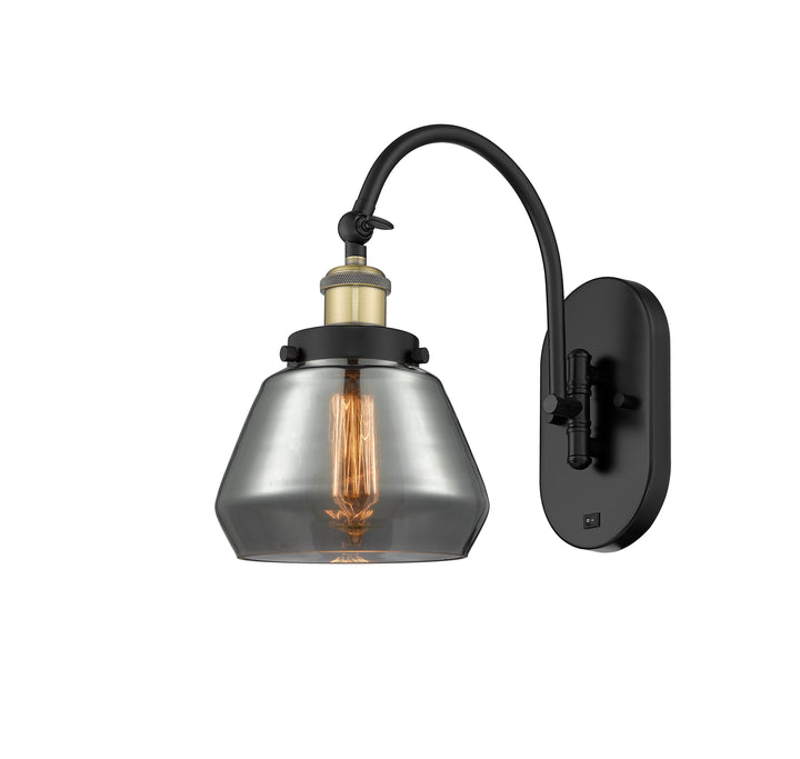 Innovations Lighting Fulton Sconce - Black Antique Brass