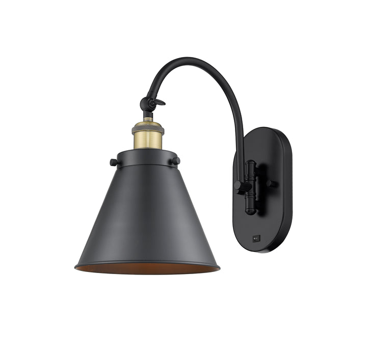 Innovations Lighting Appalachian Sconce - Black Antique Brass Wall Sconces Innovations Lighting Default Title  