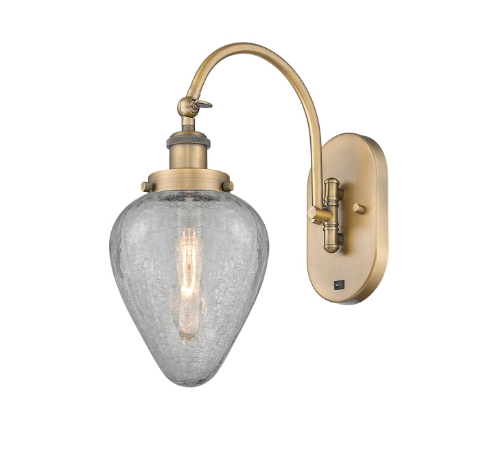 Innovations Lighting Geneseo 6" Sconce - Brushed Brass Wall Sconces Innovations Lighting Clear Crackled ; Glass Type: Crackled  