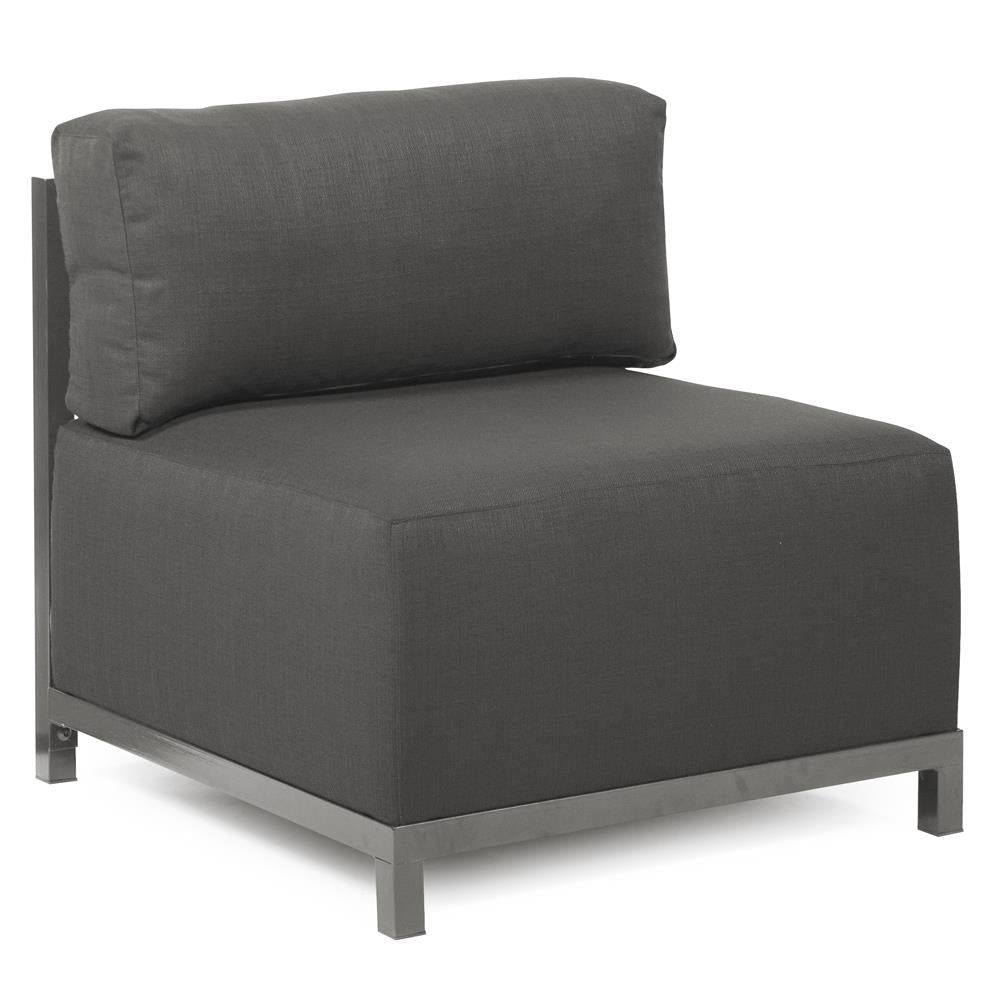 Howard Elliott Collection Axis Chair Sterling Charcoal Slipcover (Cover Only) Chairs Howard Elliott Collection   