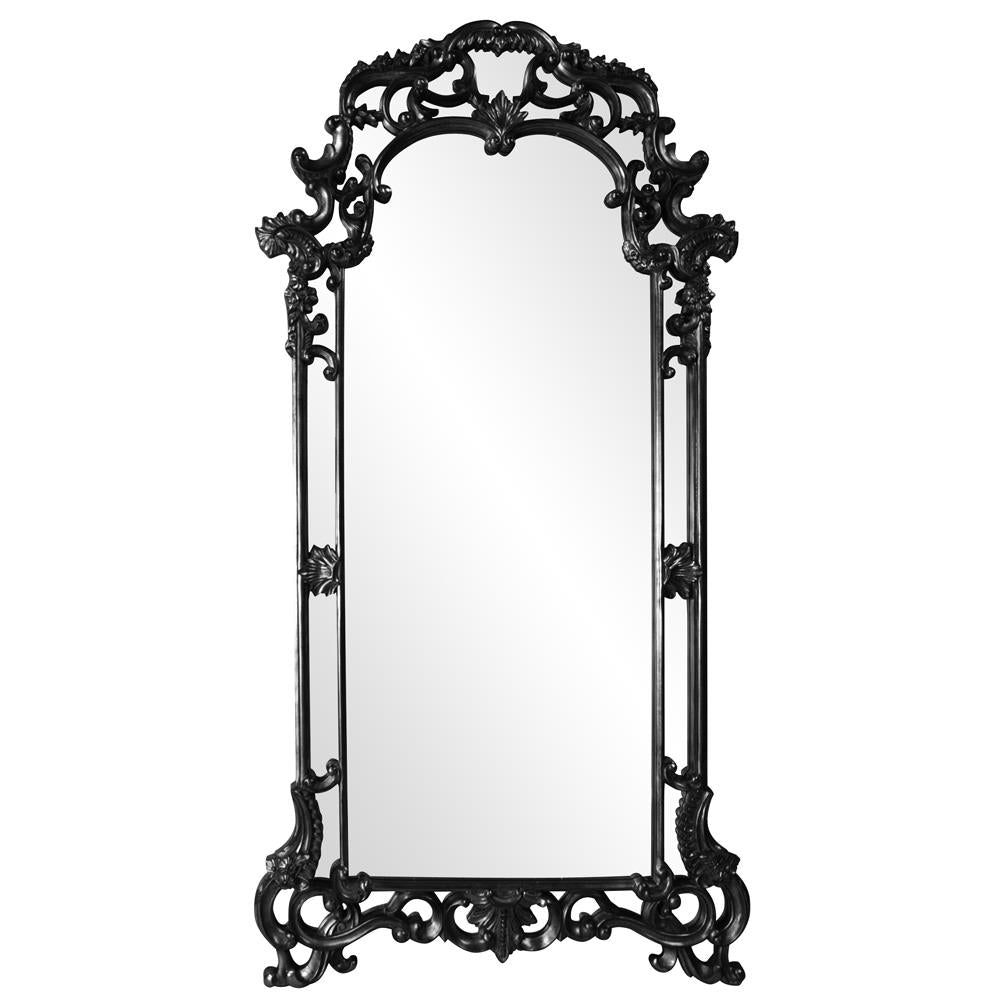 Howard Elliott Collection Imperial Mirror - Glossy Black Mirrors Howard Elliott Collection   