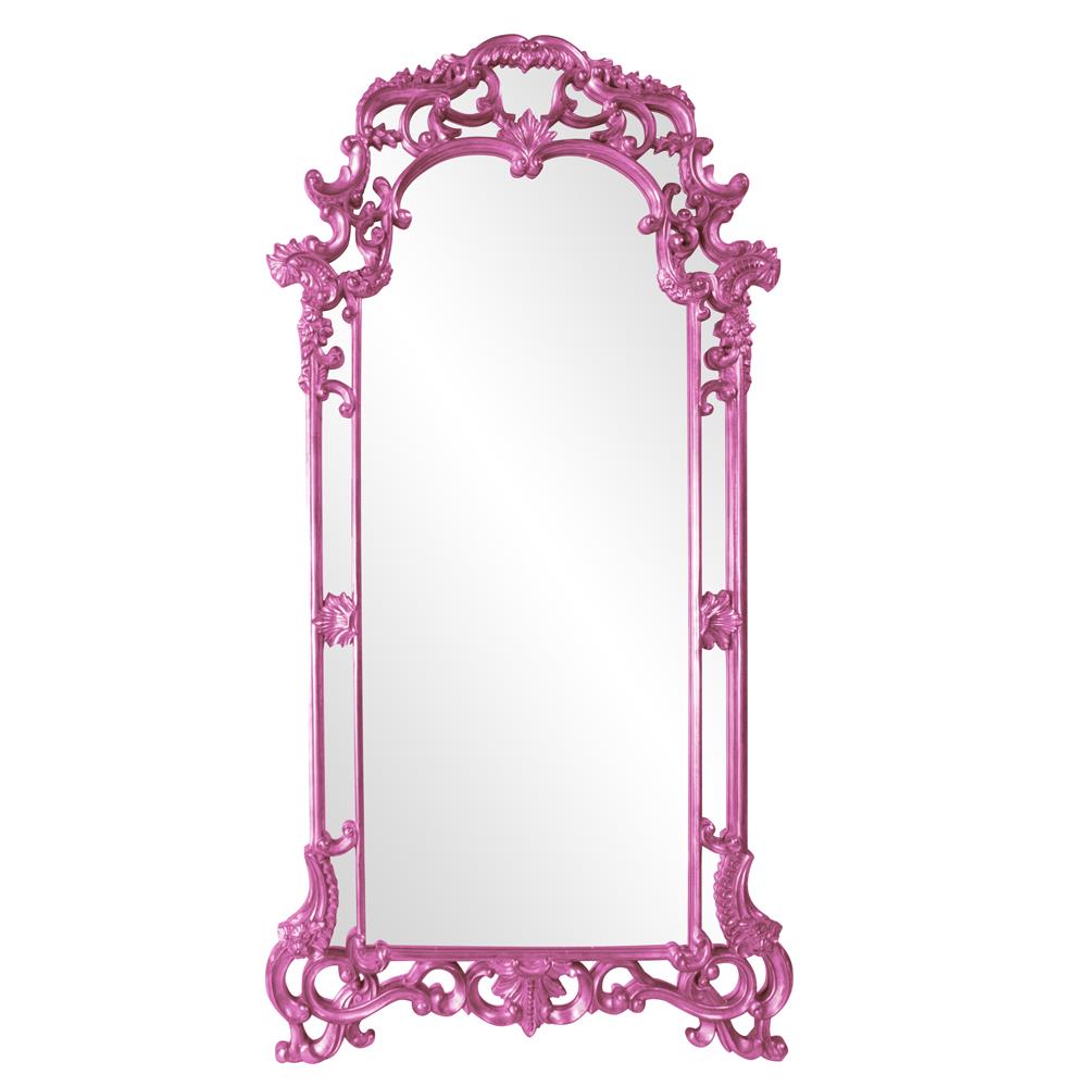 Howard Elliott Collection Imperial Mirror - Glossy Hot Pink Mirrors Howard Elliott Collection   