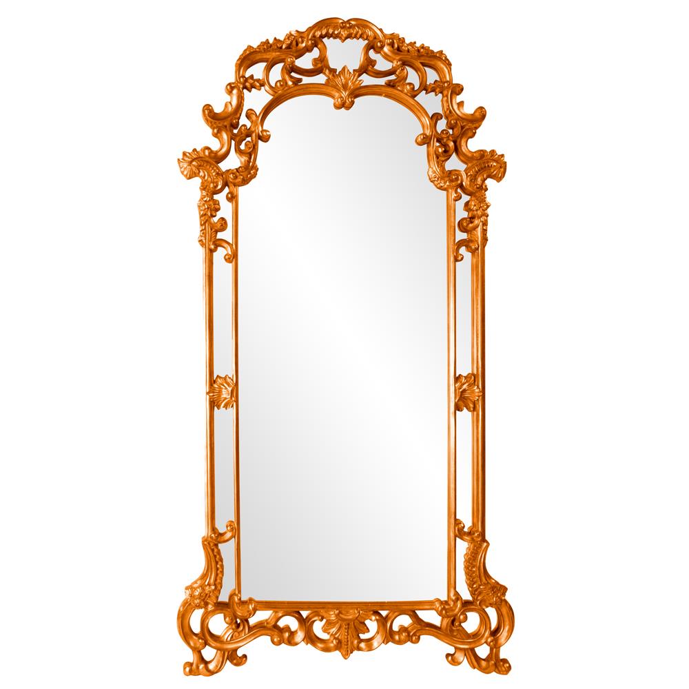 Howard Elliott Collection Imperial Mirror - Glossy Orange Mirrors Howard Elliott Collection   