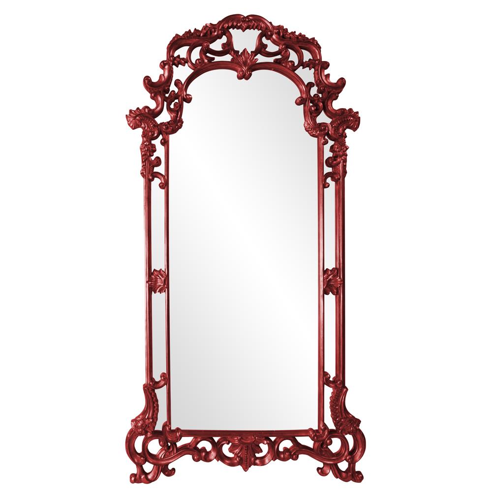 Howard Elliott Collection Imperial Mirror - Glossy Red Mirrors Howard Elliott Collection   