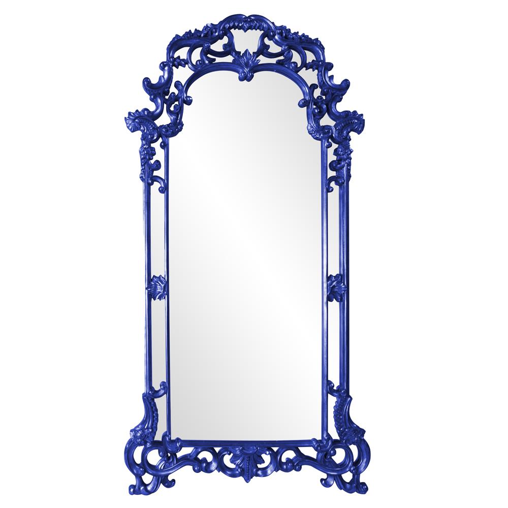 Howard Elliott Collection Imperial Mirror - Glossy Royal Blue Mirrors Howard Elliott Collection   