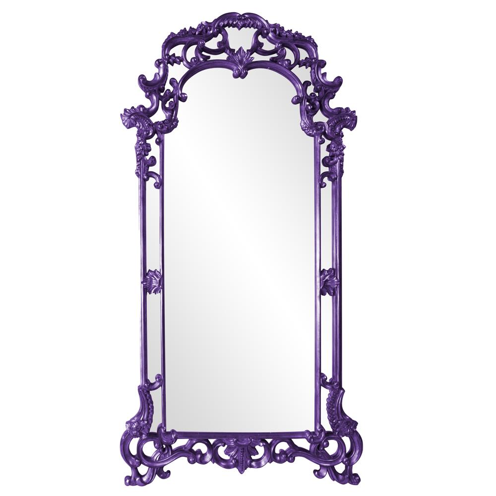 Howard Elliott Collection Imperial Mirror - Glossy Royal Purple Mirrors Howard Elliott Collection   