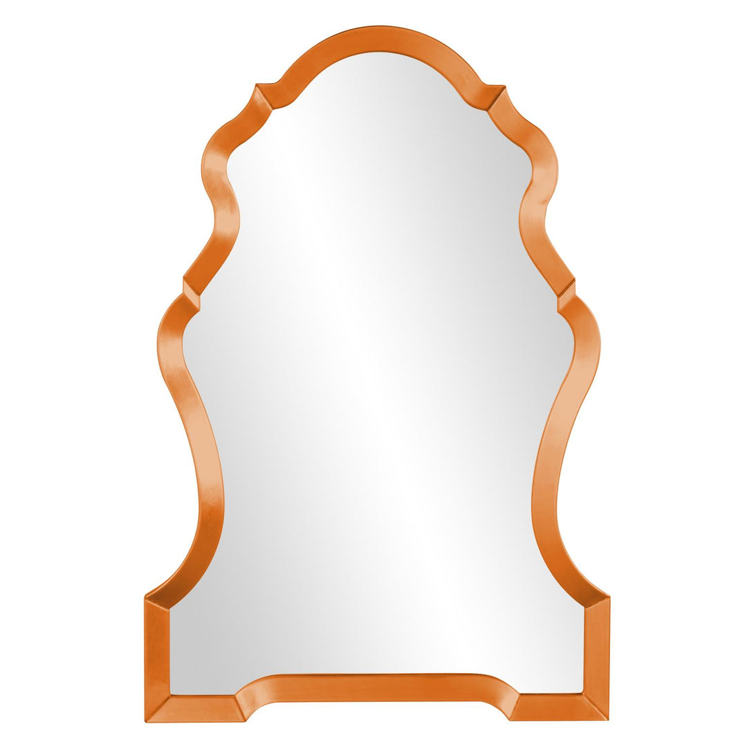 Howard Elliott Collection Nadia Mirror - Glossy Orange Mirrors Howard Elliott Collection   