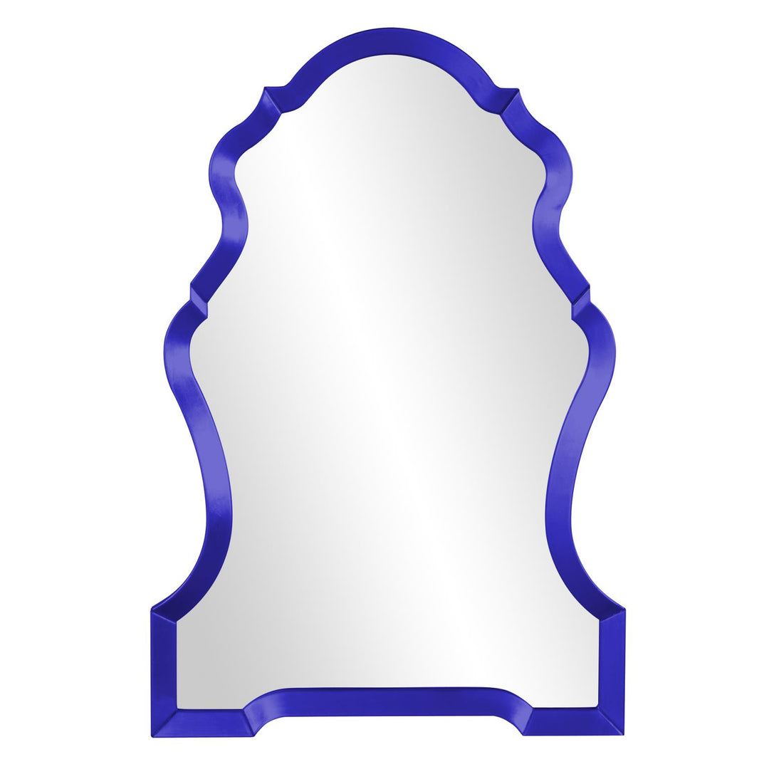 Howard Elliott Collection Nadia Mirror - Glossy Royal Blue Mirrors Howard Elliott Collection   