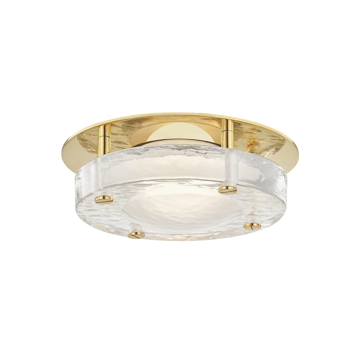 Hudson Valley Lighting Heath Flush Mount Flush Mount Hudson Valley Lighting Aged Brass  